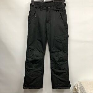 AQ explore the unknown boys ski pants 7-8 youth black snow bottoms